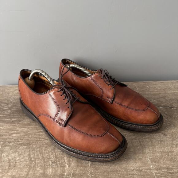 Allen Edmonds Ashton Shoes Mens 9.5 D Chili Brown Split Toe Derby Dress Leather main image 11